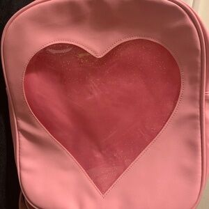 Pink Heart Window Ita Bag